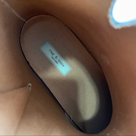 Rag & Bone gray moto rain boots size 41 size 11 chunky rubber - Picture 5 of 9